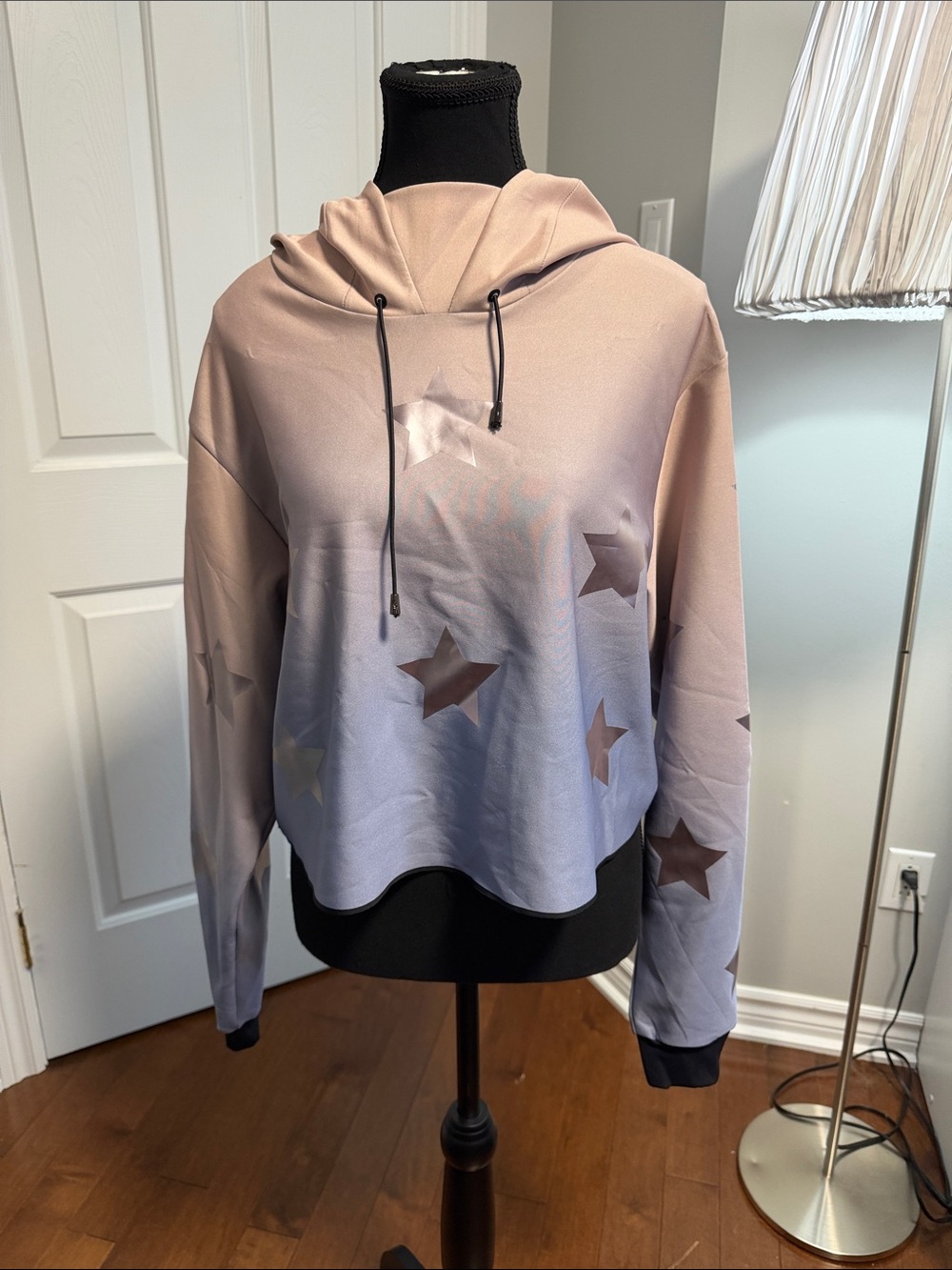 ultracor Ombre Star Cowl Hoodie - Pink to Lavender